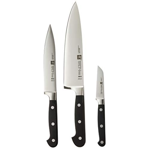 Zwilling Messerset Professional-S 3 teilig, Edelstahl, Silber/Schwarz, 38 x 28 x 28 cm, 3-Einheiten