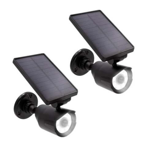 Panta Safe Light Solar LED Doppelpack - 8 Hochleistungs-LEDs - bis zu 7,5 Meter Reichweite - wetterfest & robust - Abschaltfunktion - Tageslicht-Sensor