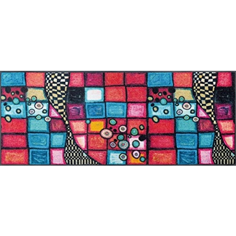 wash+dry Fußmatte, Tiger Tundra 75x190cm, innen und außen, waschbar