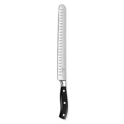 Victorinox Grand Maître, Profi Schinkenmesser, Extra Scharfe Klinge, Kullenschliff, 26 cm, Kunststoffgriff, Rostfreier Stahl, schwarz
