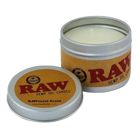 RAW Duftkerze RAWtural Scent mit Hanfsamenöl 10 Duftkerzen