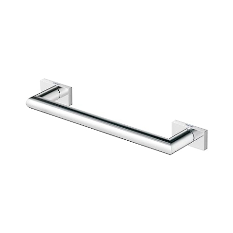 Duravit Wannengriff Karree, Haltegriff Bad auch als Handtuchhalter, Badewannengriff, Duschgriff, Sicherheitsgriff, 30 cm Länge, Chrom