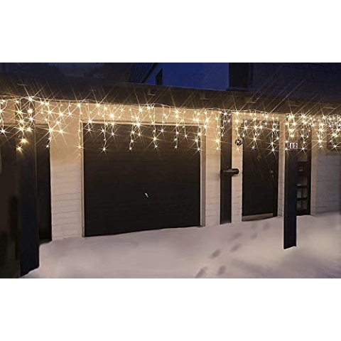 Eisregen Lichterkette mit 480 kaltweißen LED - Länge 12 m