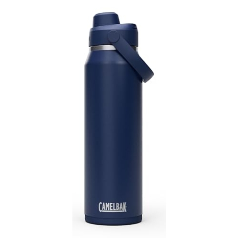 CAMELBAK Thrive Chug Wasserflasche aus isoliertem Edelstahl | 950 ML | leicht zu tragen, auslaufsicher | Marineblau