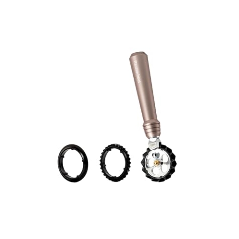 MARCATO Pastawheel Teigschneider, Rosa. Aus eloxiertem Aluminium. 15 x 3 x 3 cm. Präziser Schnitt. Elegantes Design