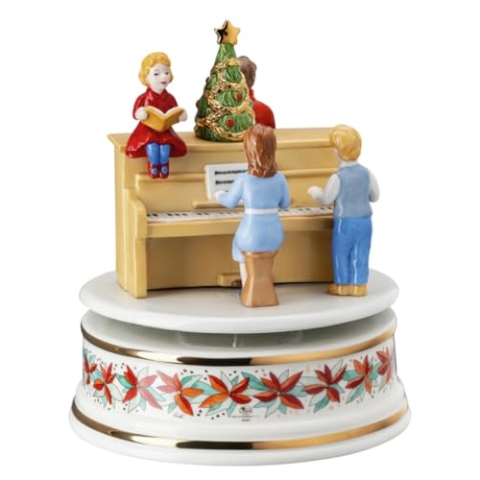 Hutschenreuther Gross 2023-Weihnachtsklänge Spieluhr, Materialmix, Mehrfarbig