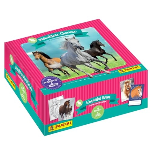Panini Merveilleux Chevaux Trading Cards Box mit 24 Hüllen, 005011BOX24F