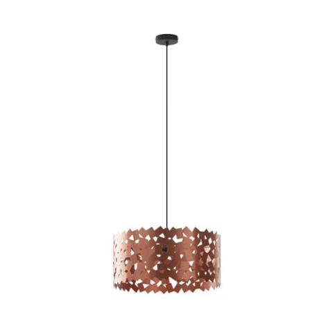 Lucande Pendelleuchte Aeloria (Modern) in Kupfer aus Metall (1 flammig, E27) - Deckenlampe Esstischlampe Hängelampe Hängeleuchte Wohnzimmerleuchte