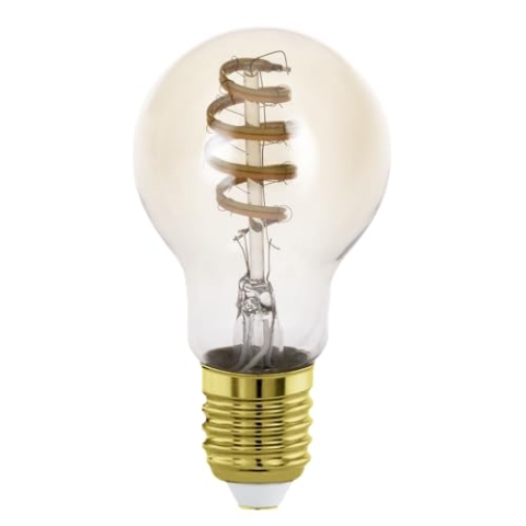 EGLO connect.z 2er Set Smart Home LED Leuchtmittel E27, A60, ZigBee, App und Sprachsteuerung Alexa, mit Fernbedienung, dimmbar, warmweiß-kaltweiß, 4,9 Watt, Vintage Glühbirne amber