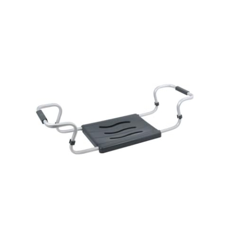MSV Badewannensitz - ausziehbar, 150 kg Tragkraft, Aluminium, Kunststoff, 55-70 x 18 x 26 cm, anthrazit
