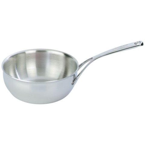 demeyere Atlantis KONISCHE SAUTEUSE OHNE Deckel mit 20cm Durchmesser, 2l, Volumen und 7,5 cm h.