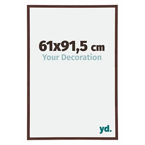 yd. Your Decoration - Bilderrahmen 61x91.5 cm - Braun - Bilderrahmen aus Kunststoff mit Acrylglas - Antireflex - Rahmen 61x91.5 cm - Annecy