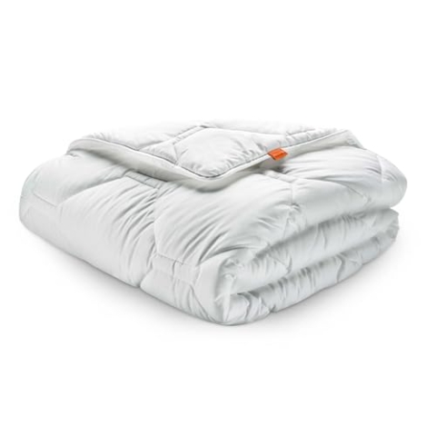 sleepling Winter Bettdecke 155x220 cm, Winterdecke Warm, Made in Germany, Ökotex 100, Waschbar & Kochfest 95 Grad, Winterbettdecke 155 x 220, 100% feine Mikrofaser, Komfort 100