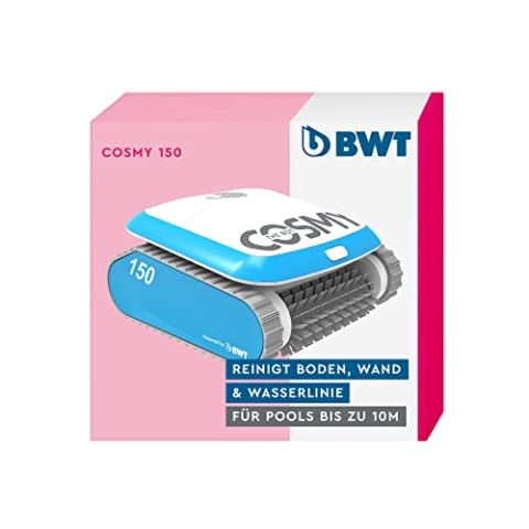 BWT Poolroboter Cosmy 150 | Besonders Leicht & Kompakt | Für Pools Mit Einer Länge Bis Zu 10 m | Zuverlässige Reinigung Von Boden, Wand & Wasserlinie | Geeignet Für Pools In Allen Formen