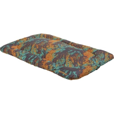 RUFFWEAR Basecamp Hundebett, bequemes & leichtes Reisebett für Hunde, maschinenwaschbar, 18" x 24", Orange Reef
