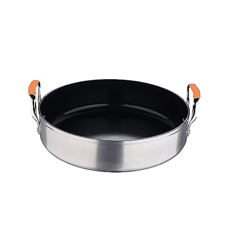 San Ignacio Compact - niedrige Olla von 28 cm - geschmiedetes Aluminium - Interive.