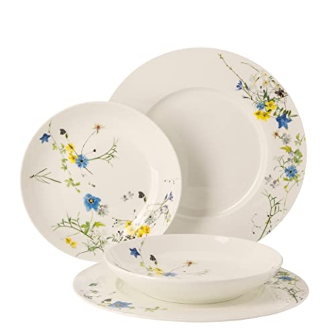 Rosenthal Brillance Fleurs des Alpes Set 4-tlg. mit Fahnen- und Coupteller