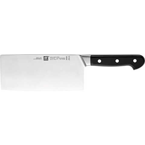 ZWILLING Pro Chin Kochmesser, Klingenlänge 18 cm, Edelstahl Spezial, Kunststoffgriff, schwarz