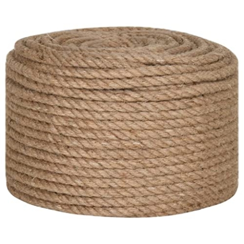 vidaXL Juteseil 100% Jute 10mm 250m Tau Seil Hanfseil Tauwerk Hanf Naturhanf