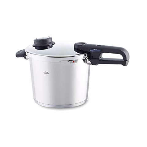 Fissler Vitavit Premium/Schnellkochtopf (6 L, Ø 22 cm) Edelstahl-Dampfkochtopf, 2 Garstufen - Induktion