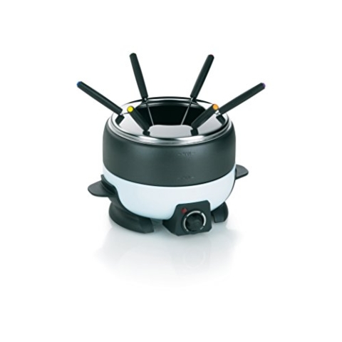 Kela 66665 Elektro-Fondue, Öl-, Käse-, Fleisch- oder Schokoladenfondue, Für 6 Personen, 1,9 l, 800 W, Simplon