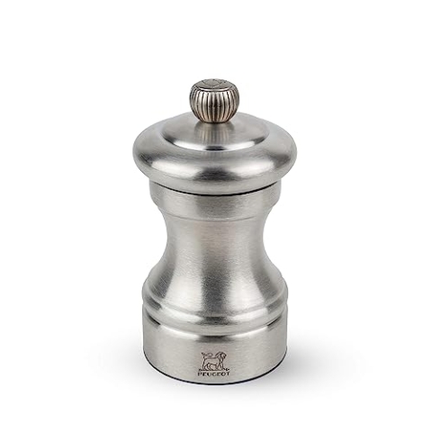 PEUGEOT 33040 Bistro Chef Salzmühle, Edelstahl, Silber, 5 x 5 x 10 cm
