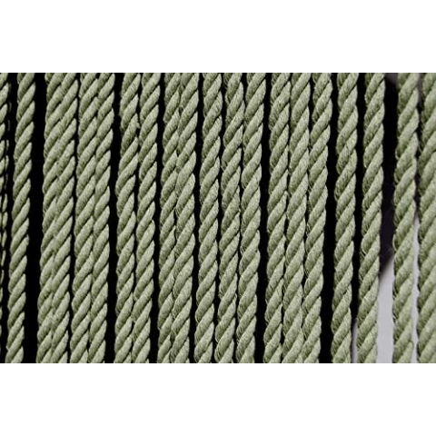 CASA Türvorhang Seil Toulon 4 Fliegenvorhang Insektenvorhang Balkonvorhang Seilvorhang olivgrün, Maße:100 x 230 cm