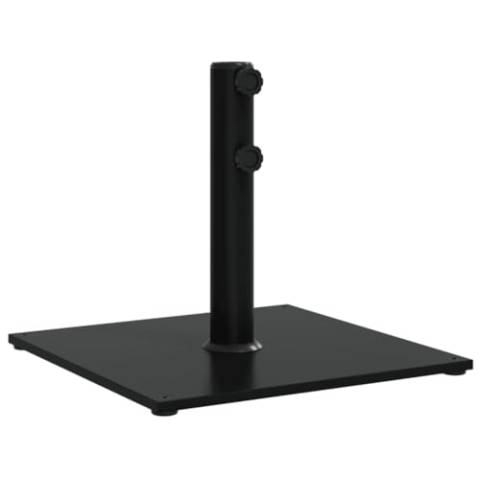 vidaXL Sonnenschirmständer, Schirmständer mit Standfuß Spannknopf, Sonnenschirmbasis für Ø32/38/48 mm Mast, Sonnenschirmfuß, 17 kg Quadratisch