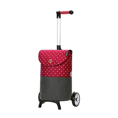 ANDERSEN Einkaufstrolley - Shopper Fun Duko rot 36 L Shopping,wasserabweisend, Aluminium, Griff ergonomisch, leicht