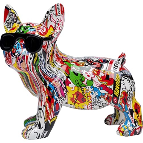 Kare Design Figur Comic Dog Glasses 25cm Deko, 15x25x24cm