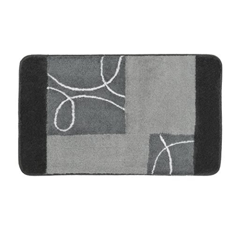 Meusch Badteppich Curly grau 60 x 100 cm