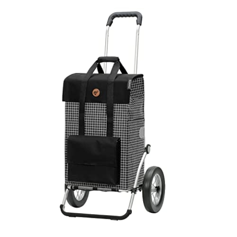 ANDERSEN Einkaufstrolley - Royal Shopper Hedda schwarz 51 L Reflektor,Shopping, Aluminium, klappbar, leichtgängig