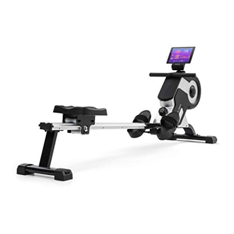 CAPITAL SPORTS Rudergerät, Rudermaschine für Effizientes Krafttraining, Rowing Machine, Hometrainer, Rudergerät für Zuhause 150kg, 105cm Alu-Gleitbahn, Klappbar, Magnetwiderstand 8-Stufig, Schwarz