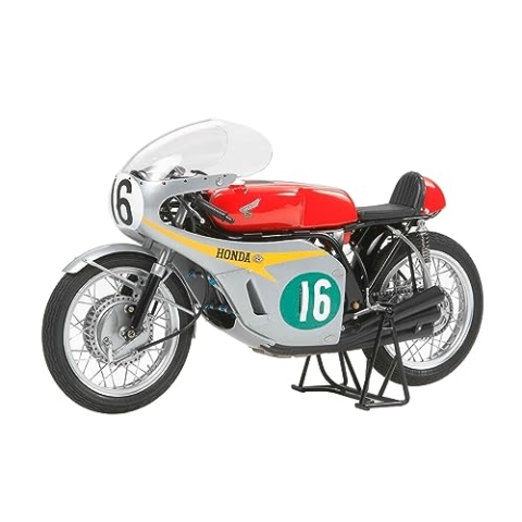 Tamiya 14113 1:12 Honda RC166 GP Racer 1960 - originalgetreue Nachbildung, Plastik Bausatz, Basteln, Modellbausatz, Zusammenbauen, unlackiert, Mehrfarbig