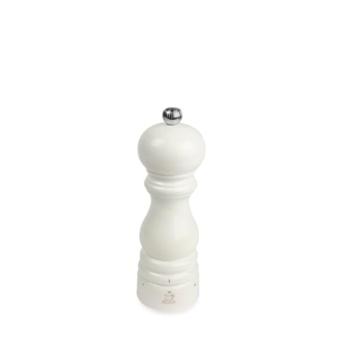 PEUGEOT - Salzmühle Paris u'Select 18 cm - ParisRama - 6 voreingestellte Mahlgrade - Aus PEFC-zertifiziertem Holz - Französiches Know-How - Elfenbeinfarben lackiert