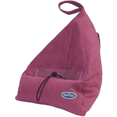 Book Seat 9346017000031 Lesesack/Buchstütze/Buchkissen/Tablet PC halter/Reisekissen mit Tasche, rose
