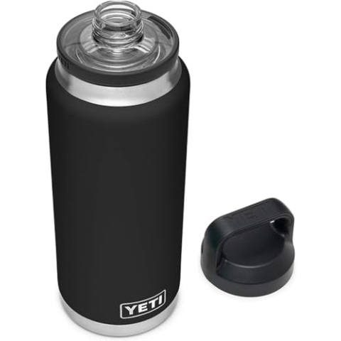 YETI Rambler Flasche Mit Chug-verschluss, Black, 36oz (1065 ml)
