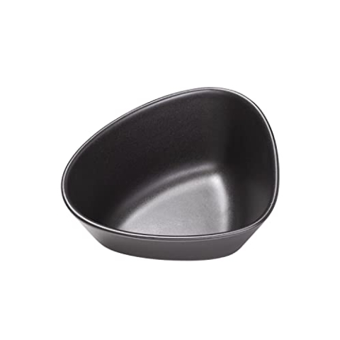 LindDNA Curve Schale aus Steingut in der Farbe Black 0,8L, Maße: 22cm x 20cm x 10cm, 990167