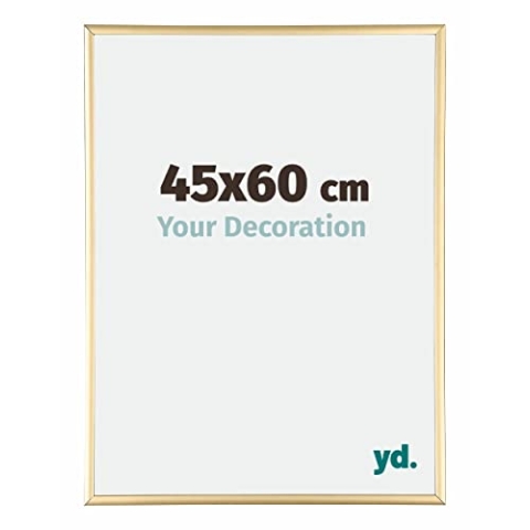 yd. Your Decoration - Puzzlerahmen 45x60 cm - Gold - Puzzlerahmen 500-1000 Teile - Metall Bilderrahmen - Kent