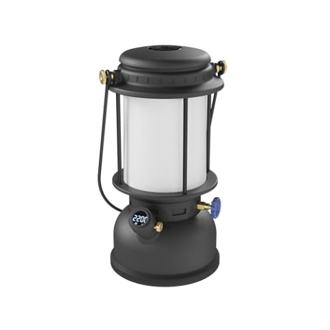 Petromax LM500 Led-Laterne, dimmbar, 500 Lumen, Powerbank-Funktion, ideal für Camping und Outdoor-Abenteuer, Retro-inspiriertes Design, ohne Akkus