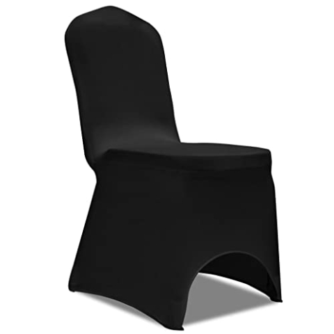 vidaXL 50 x Stuhlhusse Stretchhusse schwarz