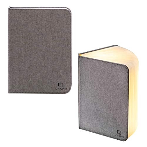 Gingko Smart Booklight, Leinen, Urban Grey