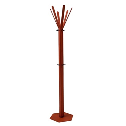 Gorillz Molto Garderobenständer stehend kupferbraun (175 x 35 x 40 cm) I eleganter Kleiderständer aus robustem Stahl mit 18 Garderobenhaken I Platzsparende Garderobe in schlichtem Design
