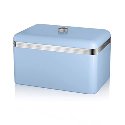 Swan Products Retro Bread Bin, Blue by Swan Products