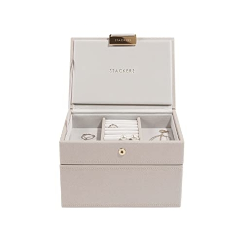 Stackers | Mini-Schmuckschatulle, 2-teiliges Set, Farbe: Taupe