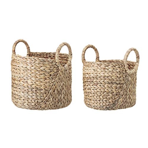 Bloomingville Korb, Natur, Wasserhyazinthe, 2er Set
