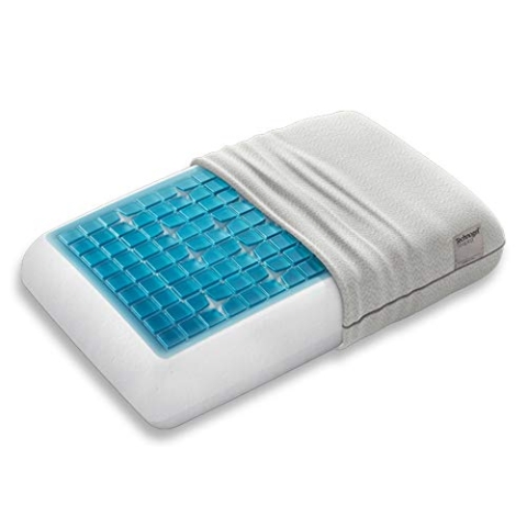 Technogel® Deluxe Orthopädisches Nackenstütz-Kopfkissen – Patentiert, Schadstofffrei & Zertifiziert - HWS-Gel-Kissen für Rücken-&Seitenschläfer inkl. Kissenbezug 66x40x14 cm