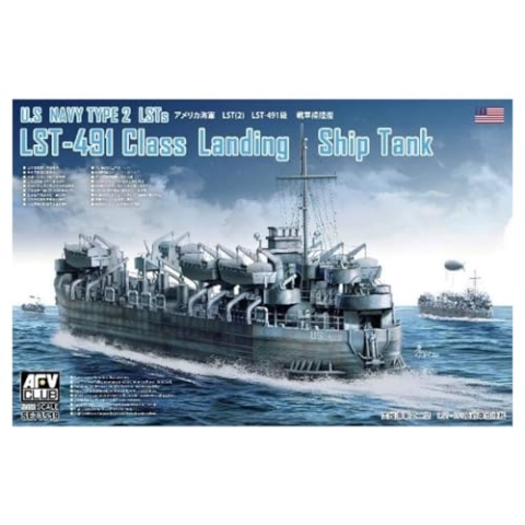 AFV SE73519 US, Navy Type 2 Lsts LST-491 Class Landing Ship Tank 1/350