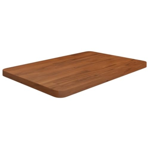 vidaXL Badezimmer Arbeitsplatte Dunkelbraun 60x40x2.5cm behandeltes Massivholz