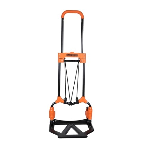 Black+Decker Sackkarre, zusammenklappbar, Schwarz/Orange, BXWT-H200, Schwarz – Orange., 65KG